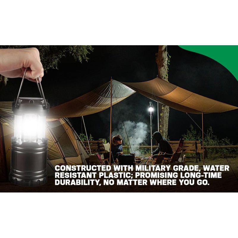 ADEPTNA 2 Pack Camping Lanterns Lightweight Emergency 30 Cob Led