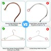 Luxurious Hanger Set Heavy Duty Metal Hangers with Unique Hook