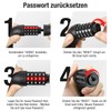 toptrek Bicycle Combination Lock, Bicycle Lock High Security with 5