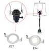 ECUDIS 2 Pcs Uno Lamp Harp Saddle Adapter Converter for
