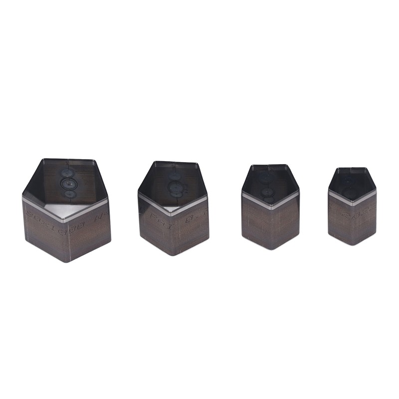 4Pcs Pentagon Cutting Punching Die Alloy Steel Leather Cutting Mold