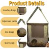 QIBZI Garden Waste Bags, Green Mushroom Picking Bag, Mesh Food