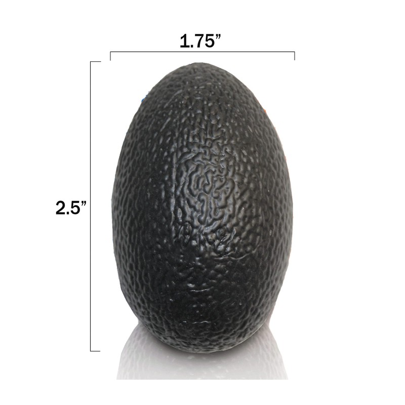 Egg Shaped Hand Exerciser, Extra Firm, Black