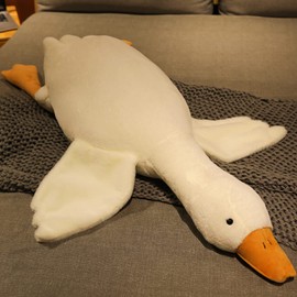 Goose Stuffed Animal Pillow Toy, Cute Giant White Goose Stuffed Animal Duck Plush,Swan White,It's a for Everyone.