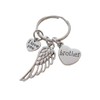 Memorial Keychain, Wing Charm and Heart Charm and I Love