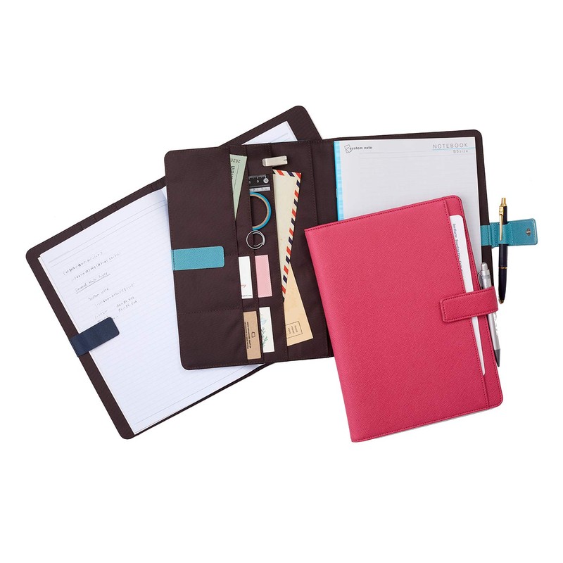 Raymei Fujii CN229K Notebook Cover, A5, Multi-Cover Notebook with Belt,