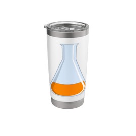Science Chemistry Erlenmeyer Flask Stainless Steel Insulated Tumbler