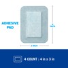 Nexcare Strong Hold Pain-Free Removal Adhesive Pads, 3 x 4
