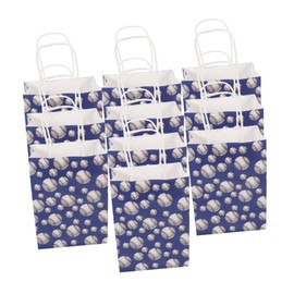 DOITOOL 1set Tennis Themed Portable Bags Multi Use Treat Storage Bags for Party Favors Birthday Celebrations and More Durable Candy Decorations with Adorable Cartoon Design 10pcs