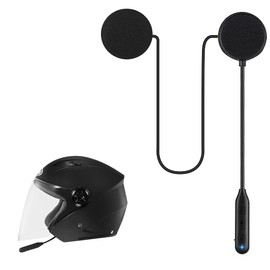 Motorcycle Bluetooth 5.2 Headphones Outdoor Helmet Headphones Bluetooth Stereo Music and Voice Microphone Soft Cable Headphones Headphones Hands-Free with Mic Music Call Control