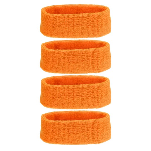 PATIKIL Sweatband Headbands, 4 Pcs Terry Cloth Sweat Band for