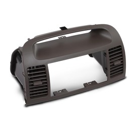 LQI Center Dash Radio Bezel AC Air Vents Upper Trim Compatible with Toyota Camry 2002-2006 Brown