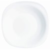 Luminarc 22.5 cm Carine Glass Soup Plate, White, 1 Piece