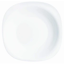 Luminarc 22.5 cm Carine Glass Soup Plate, White, 1 Piece