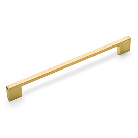 Cosmas 10 Pack 11244-160BG Brushed Gold Modern Cabinet Hardware Handle Pull - 6-5/16" Inch (160mm) Hole Centers