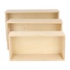 Artemio 14001473 - 3-Piece Wooden Scalar Boxes, Beige, Small 5