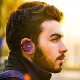 Clip Earphones Wired | 3.5mm Ear Hook Type Stereo Sports Earbuds - Compatible with MP4 and Most Mobile Phones for Running Hiking Exercising and Daily