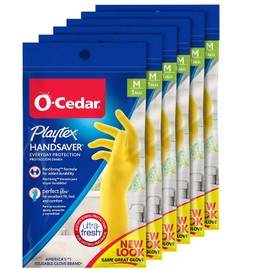 Playtex HandSaver Gloves, Sassy Colors, (Sizes 7-1/2-8), Medium (Pack of 6)