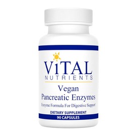 Vital Nutrients Vegan Pancreatic Enzymes | Digestive Enzyme Supplement to Support Digestion | with Protease, Lipase & Amylase | Gluten, Soy, & Dairy Free | 90 Capsules