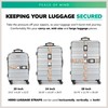 Hero Luggage Straps for Suitcases and Carry-On (2-Pack) Heavy-Duty Secure