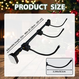 Xanadued Garland Hanger for Door Frame, Adjustable Fits 32"- 80" Doors, Front Door Garland Hanger for Holiday Decor Holds Wreaths, Lights, No Screws, Drilling, Glue-Damage-Free