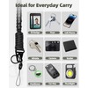 Uniclife Paracord Lanyard with Carabiner Lanyard & Key Ring Band