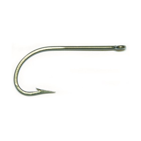 Mustad 34007 Classic O' Shaughnessy Stainless Steel Forged Hook (100-Pack), Size 4/0