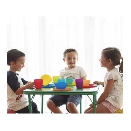 Chiqui Mundo Set De Platos Infantiles Juego De 8 Piezas Colores