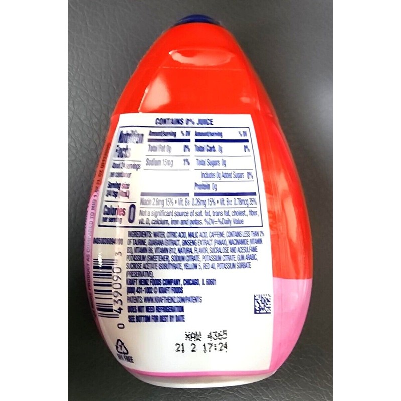 MIO 4 HUGE 2X=8reg Mio Energy Strawberry Pineapple CAFFEINE Liquid