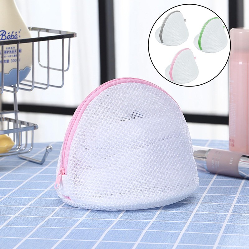 SSKHE 3 PCS Bra Wash Bag, Zipper Bra Washing Bag,