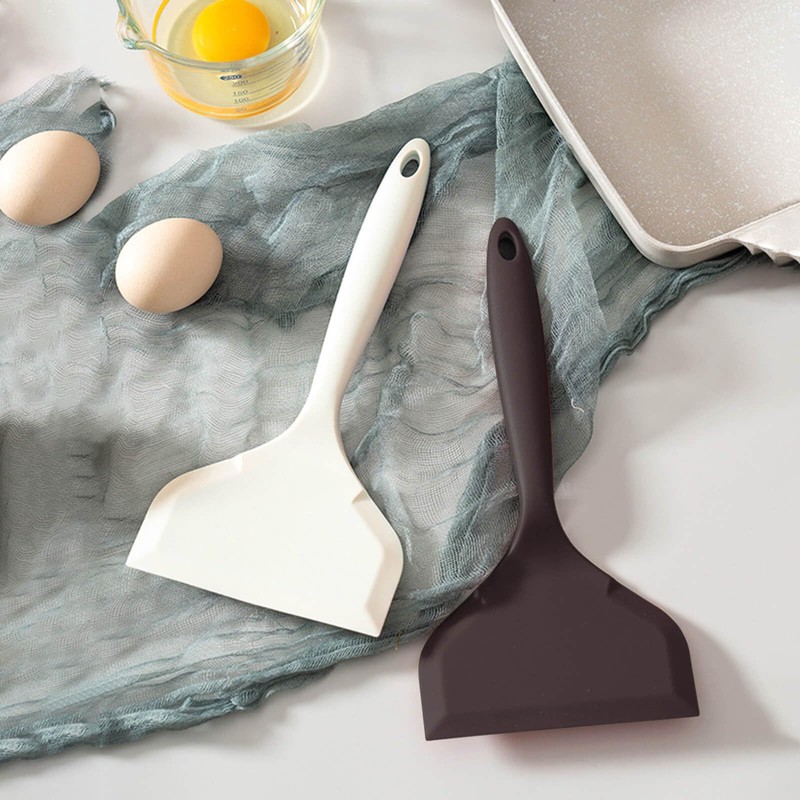 ヘラお好み焼きシリコン シリコンスパチュラターナー ノンスティックシリコン卵焼きスパチュラ 多目的ワイド卵焼きヘラ 一体成型 多機能 耐熱 調理器具 オムレツ パンケーキ
