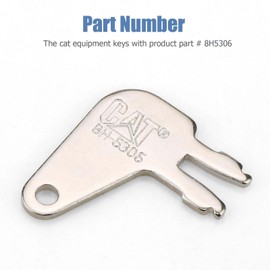 hiSpkNix 8H5306 Master Key 10-Pack Compatible with Caterpillar CAT Heavy Equipment - Fits Battery Disconnect & Older Ignition Systems