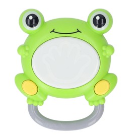 Baby Light Up Drum Electronic Cartoon Educational Musical Light Drum Toy for Toddlers Green