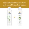 Dove Aluminum Free Deodorant Spray for Women 3 Count Cucumber