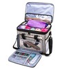 Teamoy Knitting Bag, Yarn Tote Organizer with Cover and Inner
