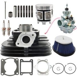 GENRICS 195cc Cylinder Carburetor Piston Gasket Air Filter Top End Rebuild Kit Set Replacement for Yamaha Blaster 200 YFS200 1988-2006 Engine Parts 2XJ-11311-02-00