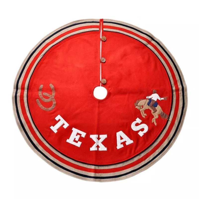New St Nicholas Square Texas Christmas Tree Skirt