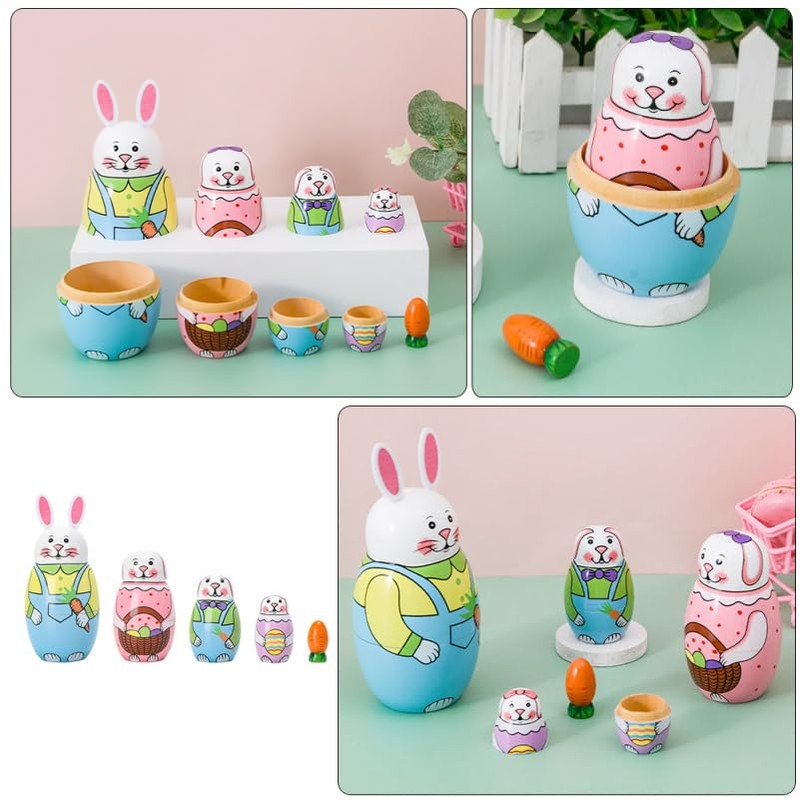 MAGICLULU 1 Set Creative for Craft Adorable Russian Decorations Doll