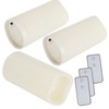 3PCS Remote Control Electronic LED Simulation Candle Lamp for Home