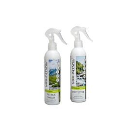 Mountval Protector Set, 2 x 300ml, Mountval Textile Shield for Clothing, Mountval Protector for Shoes, Leather, Nubuck, Suede, Fabric & GORE-TEX