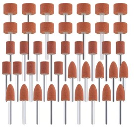 42 pieces corundum grinding tip set, grinding attachment for cordless screwdriver, grinding attachments for Dremel rotary tool, grinding attachment cordless screwdriver, grinding pen, for use on