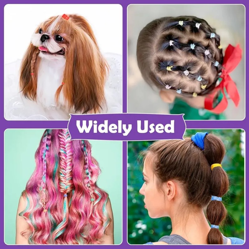 2000 Pc Mini Ligas Para El Cabello Y Pinzas Niñas