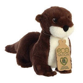 Aurora World Animals Aurora 35016 Nation River Otter, 34 cm, Eco-Friendly Plush Toy, Brown