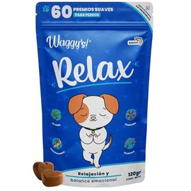 Waggys Relax, Relajante Natural para Estrés y Ansiedad en Perros, 60 pzs