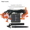 SEMILITS Solar String Lights 20LED Outdoor Waterproof Simulation Honey Bees
