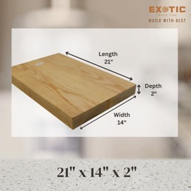 Exotic Wood Zone | Swamp Ash Electric/Bass Musical Wood Body Blanks | Guitar Luthier Tonewood Suppliers | Glued Unplaned - 21" x 14" x 2" (2 Pcs)