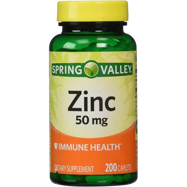 ZINC 50 mg Spring Valley - Suplento de Alta Potencia
