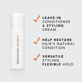 Professional Potion # 9 Wearable Styling Treatment by Sebastian Professional for Unisex - 5.1 oz Styling | Wearable, Unisex