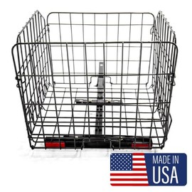 Top Mobility T950 Folding Rear Basket – Made in USA – for Pride Mobility & Go-Go Scooters, Heavy-Duty, Durable, Spacious