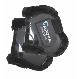 Shires ARMA SupaFleece Fetlock Boots - Black Cob/Full